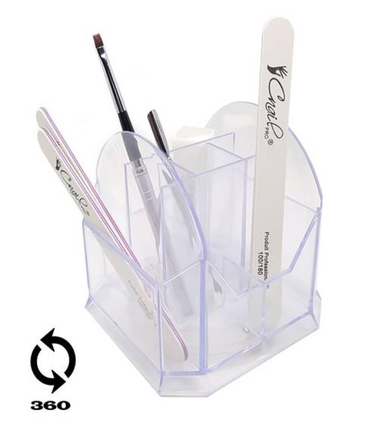 Rangement rotatif en Acrylique Transparent 9 compartiments